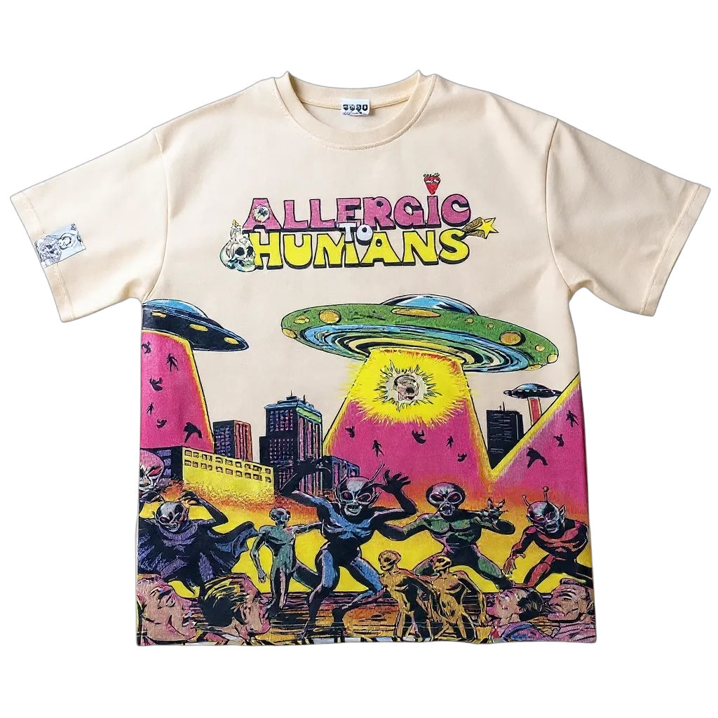 AA allergic to humans Tee ''Cream''