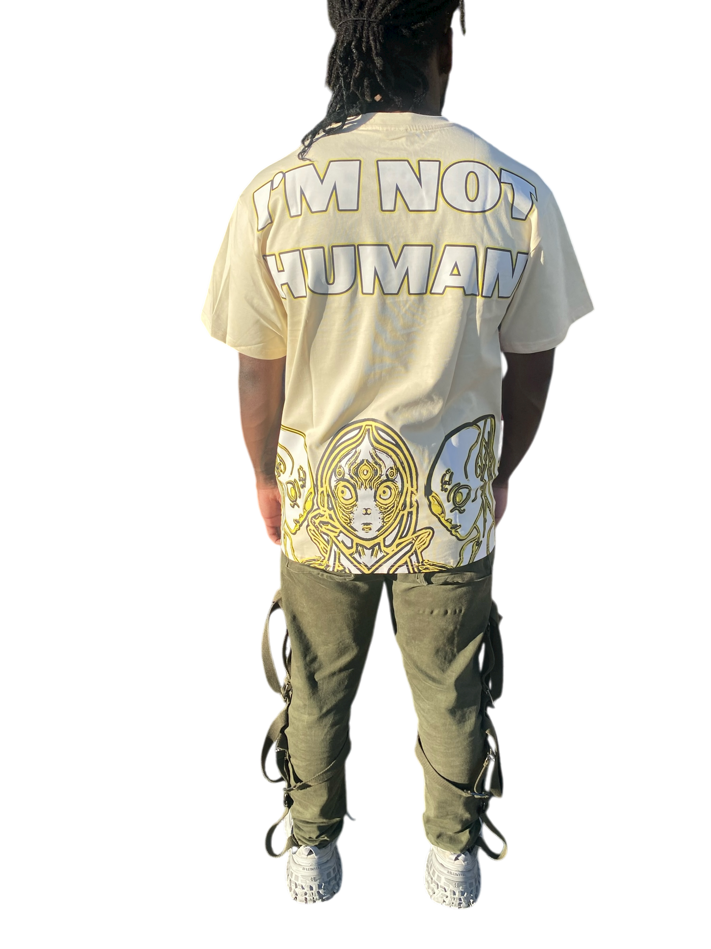 AA allergic to humans Tee ''Cream''