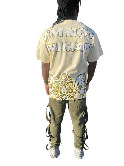 AA allergic to humans Tee ''Cream''