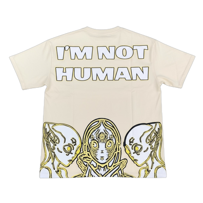 AA allergic to humans Tee ''Cream''